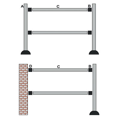 Transenne componibili in acciaio